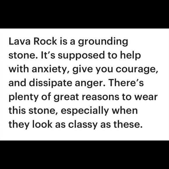 Blue lava rock and purple stone fish hook earrings - Picture 9 of 9